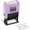 imageExcelMark 2445 Date Stamp with Text  Blue and Red Ink Violet Mount EmailedViolet Mount