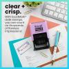 imageExcelMark 2445 Date Stamp with Text  Blue and Red Ink Violet Mount EmailedViolet Mount