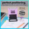 imageExcelMark 2445 Date Stamp with Text  Blue and Red Ink Violet Mount EmailedViolet Mount