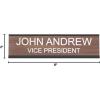 imageExcelMark 2quot x 10quot Custom Engraved Name Plate with Square Corners2 x 8