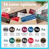 imageExcelMark 2quot x 10quot Custom Engraved Name Plate with Square Corners2 x 8
