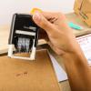 imageExcelMark 7820 SelfInking Rubber Date Stamp  Great for Shipping Receiving Expiration and Due Dates Black InkRed Ink