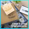 imageExcelMark Custom Logo Stamp  Personalized Wood Rubber Stamp  Upload Your Own Image 2quotx2quot3x3