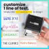 imageExcelMark Custom One Line Stamp  Name Stamps Self Inking Personalized LargeMedium