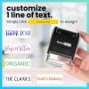 imageExcelMark Custom One Line Stamp  Name Stamps Self Inking Personalized LargeSmall