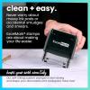 imageExcelMark Custom One Line Stamp  Name Stamps Self Inking Personalized LargeSmall