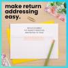 imageExcelMark Custom Return Address Stamp  Personalize with Your Address and Pick from 10 Stylish Mount Patterns Foliage EdgeCustom