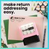imageExcelMark Custom Return Address Stamp  Personalize with Your Address and Pick from 10 Stylish Mount Patterns Foliage EdgeHoliday