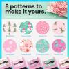 imageExcelMark Custom Return Address Stamp  Personalize with Your Address and Pick from 10 Stylish Mount Patterns Foliage EdgeHoliday
