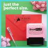 imageExcelMark Custom Return Address Stamp  Personalize with Your Address and Pick from 10 Stylish Mount Patterns Foliage EdgeHoliday