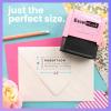 imageExcelMark Custom Return Address Stamp  Personalize with Your Address and Pick from 10 Stylish Mount Patterns Foliage EdgeModern Line
