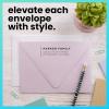 imageExcelMark Custom Return Address Stamp  Personalize with Your Address and Pick from 10 Stylish Mount Patterns Foliage EdgeModern Line