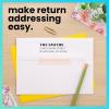 imageExcelMark Custom Return Address Stamp  Personalize with Your Address and Pick from 10 Stylish Mount Patterns Foliage EdgeThe Statement