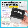 imageExcelMark Custom Rubber Stamp  Clean ampamp Easy Stamping  Personalized SelfInking Stamp SmallExtra Large