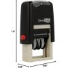 imageExcelMark Entered  SelfInking Rubber Date Stamp  Compact Size  Black InkRed Ink
