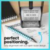 imageExcelMark Heavy Duty SelfInking Date Stamp BlueRed CustomBlack Ink