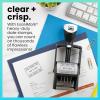 imageExcelMark Heavy Duty SelfInking Date Stamp BlueRed CustomBlack Ink