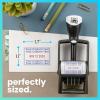 imageExcelMark Heavy Duty SelfInking Date Stamp BlueRed CustomBlueRed Ink