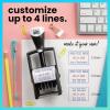 imageExcelMark Heavy Duty SelfInking Date Stamp BlueRed CustomBlueRed Ink