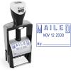 imageExcelMark Heavy Duty SelfInking Date Stamp BlueRed PostedBlue