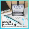 imageExcelMark Heavy Duty SelfInking Date Stamp BlueRed PostedBlue