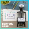imageExcelMark Heavy Duty SelfInking Date Stamp BlueRed PostedBlue