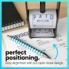 imageExcelMark Heavy Duty SelfInking Date Stamp BlueRed PostedBlue