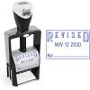 imageExcelMark Heavy Duty SelfInking Date Stamp BlueRed PostedBlue