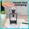 imageExcelMark Heavy Duty SelfInking Date Stamp BlueRed PostedBlueRed