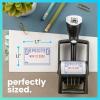 imageExcelMark Heavy Duty SelfInking Date Stamp BlueRed PostedBlueRed