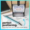 imageExcelMark Heavy Duty SelfInking Date Stamp BlueRed PostedBlueRed