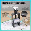 imageExcelMark Heavy Duty SelfInking Date Stamp BlueRed PostedBlueRed