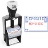 imageExcelMark Heavy Duty SelfInking Date Stamp BlueRed PostedBlueRed