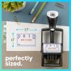 imageExcelMark Heavy Duty SelfInking Date Stamp BlueRed PostedBlueRed