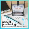 imageExcelMark Heavy Duty SelfInking Date Stamp BlueRed PostedBlueRed