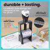 imageExcelMark Heavy Duty SelfInking Date Stamp BlueRed PostedBlueRed