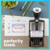 imageExcelMark Heavy Duty SelfInking Date Stamp BlueRed PostedBlueRed