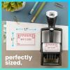 imageExcelMark Heavy Duty SelfInking Date Stamp BlueRed PostedRed