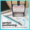 imageExcelMark Heavy Duty SelfInking Date Stamp BlueRed PostedRed