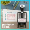 imageExcelMark Heavy Duty SelfInking Date Stamp BlueRed PostedRed
