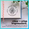 imageExcelMark Personalized Book Embossers ampamp Stamps  Personalize a Book Embosser Wood Stamp or SelfInking Mount Wildflower RoundAdorn