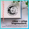 imageExcelMark Personalized Book Embossers ampamp Stamps  Personalize a Book Embosser Wood Stamp or SelfInking Mount Wildflower RoundCelestial