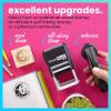 imageExcelMark Personalized Book Embossers ampamp Stamps  Personalize a Book Embosser Wood Stamp or SelfInking Mount Wildflower RoundCelestial