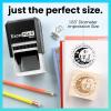 imageExcelMark Personalized Book Embossers ampamp Stamps  Personalize a Book Embosser Wood Stamp or SelfInking Mount Wildflower RoundCelestial