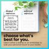 imageExcelMark Personalized Book Embossers ampamp Stamps  Personalize a Book Embosser Wood Stamp or SelfInking Mount Wildflower RoundDeco Border