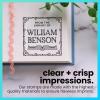 imageExcelMark Personalized Book Embossers ampamp Stamps  Personalize a Book Embosser Wood Stamp or SelfInking Mount Wildflower RoundDeco Border