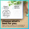 imageExcelMark Personalized Book Embossers ampamp Stamps  Personalize a Book Embosser Wood Stamp or SelfInking Mount Wildflower RoundFloral Book