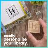 imageExcelMark Personalized Book Embossers ampamp Stamps  Personalize a Book Embosser Wood Stamp or SelfInking Mount Wildflower RoundFlower