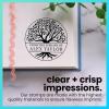 imageExcelMark Personalized Book Embossers ampamp Stamps  Personalize a Book Embosser Wood Stamp or SelfInking Mount Wildflower RoundTree Life