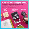 imageExcelMark Personalized Book Embossers ampamp Stamps  Personalize a Book Embosser Wood Stamp or SelfInking Mount Wildflower RoundWildflower